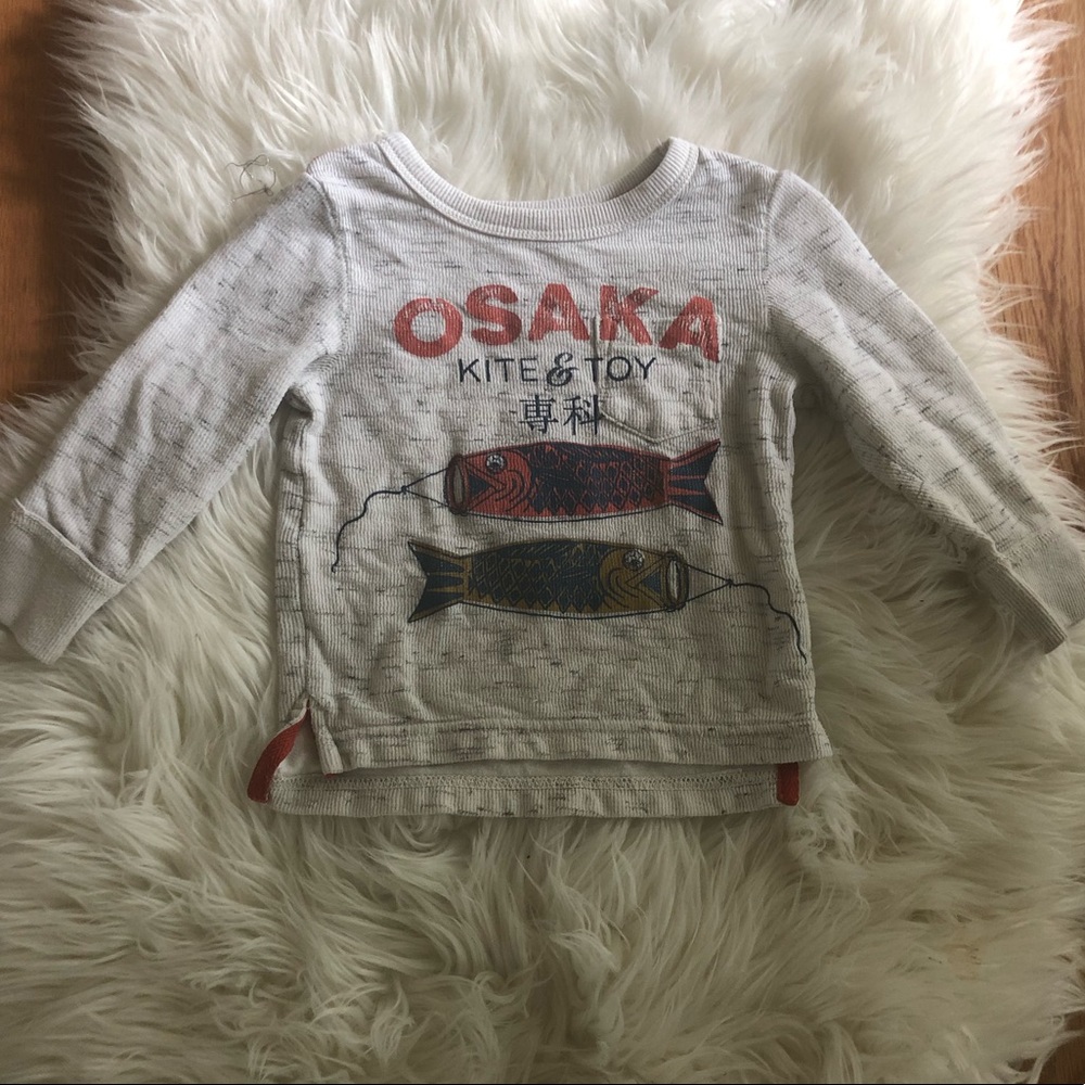 Osh Kosh Japanese graphic tee sweater shirt